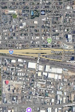 Project Vicinity Map - Rock Boulevard near I-80 interchange, Sparks, NV